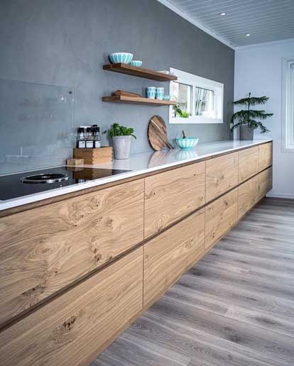 Elementy drewniane w kuchni inspiracje